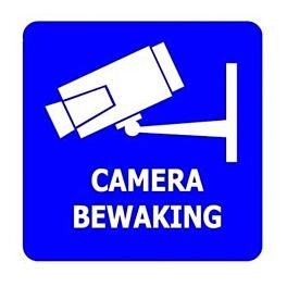 Pegatina para cámara CCTV - 15 x 15 cm (3 piezas)