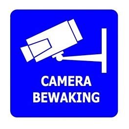 Pegatina para cámara CCTV - 5 x 5 cm (3 piezas)