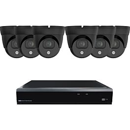 Conjunto de cámara de seguridad domo Black SMART 6