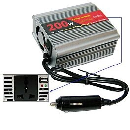 Convertidor de 12 voltios CC a 220 voltios CA (200 W)