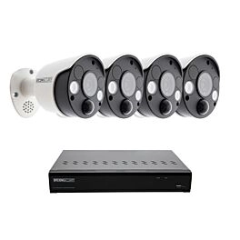 Conjunto de cámara de vigilancia con luz de precaución SMART 4