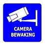 Pegatina para cámara CCTV - 15 x 15 cm (3 piezas)
