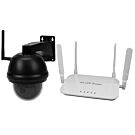 Cámara exterior 4G PTZ negra INTELIGENTE