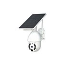 Cámara de batería PTZ 4G con panel solar Blanca FÁCIL