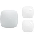 Kit detector de humo + alarma de CO x 2 Blanco SMART