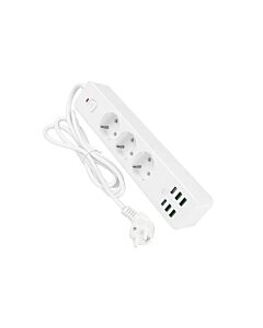 Regleta con cámara WiFi blanca PRO