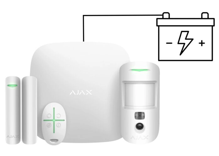 Kit de inicio Ajax 4G 12 voltios Hub 2 blanco SMART main product photo