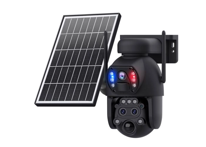 Cámara de alarma PTZ 4G con panel solar negra PLUS main product photo