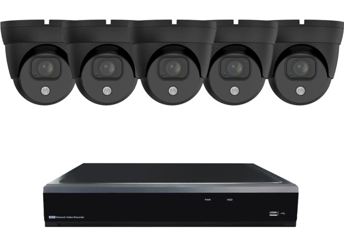 Conjunto de cámara de seguridad domo Black SMART 5 main product photo