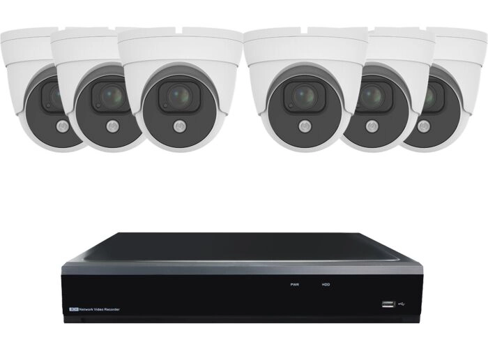 Sistema de cámara domo inalámbrica blanca SMART 6 main product photo