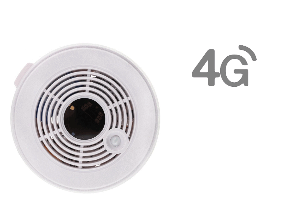 Funcionamiento de la cámara del detector de humo 4G